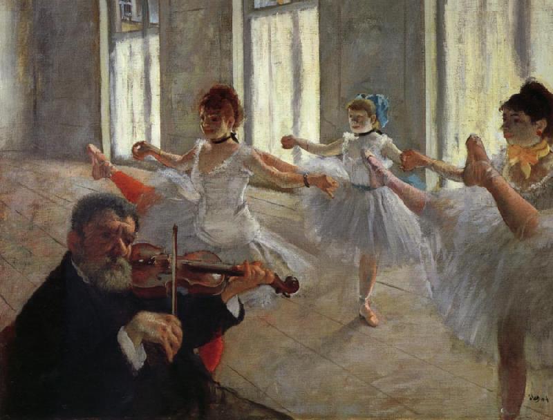 Edgar Degas The Rehearsal